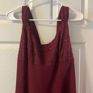 Burgundy Gown